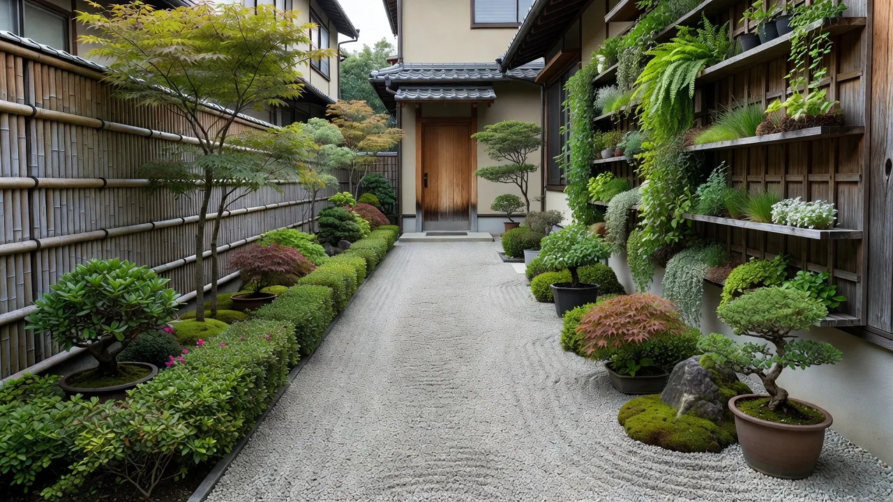 狭小住宅の前庭